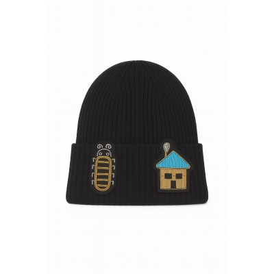 قبعة شتوية أسود