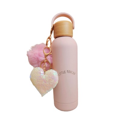 ترمس مشروبات لون وردي باستيل 